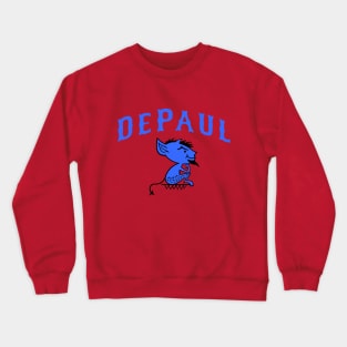 Retro vintage DePaul mascot design Crewneck Sweatshirt